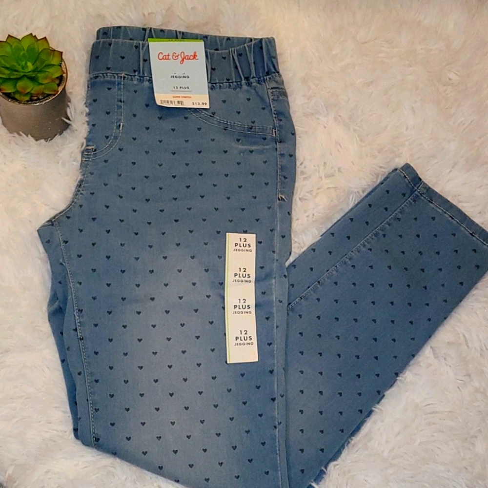 CAT & JACK Jegging Light Wash Girls 12 Plus